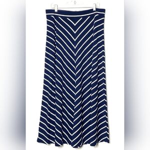 Lands' End Chevron Maxi Skirt